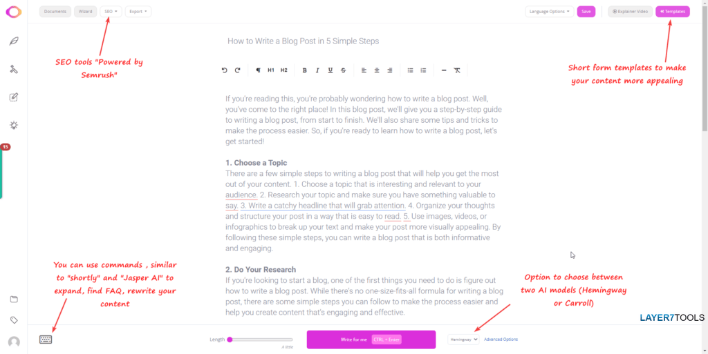 Contentbot AI Writer Blog Wizard - Step 6- Final Editing